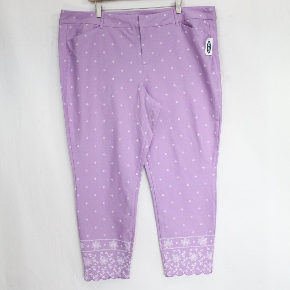 Old Navy Plus Size Pixie Pants Women sz 20 NEW Mid Rise Crop